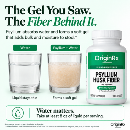 OriginRx Psyllium Husk Capsules
