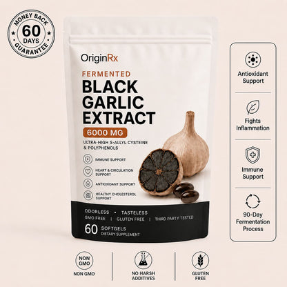 OriginRx Fermented Black Garlic Extract