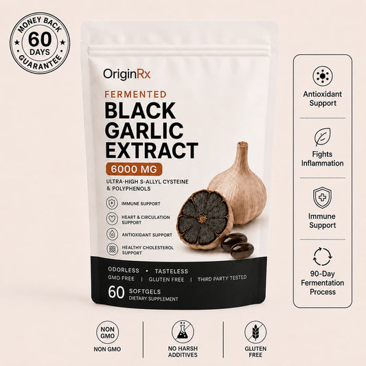 OriginRx Fermented Black Garlic Extract