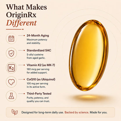 OriginRx Aged Garlic Extract