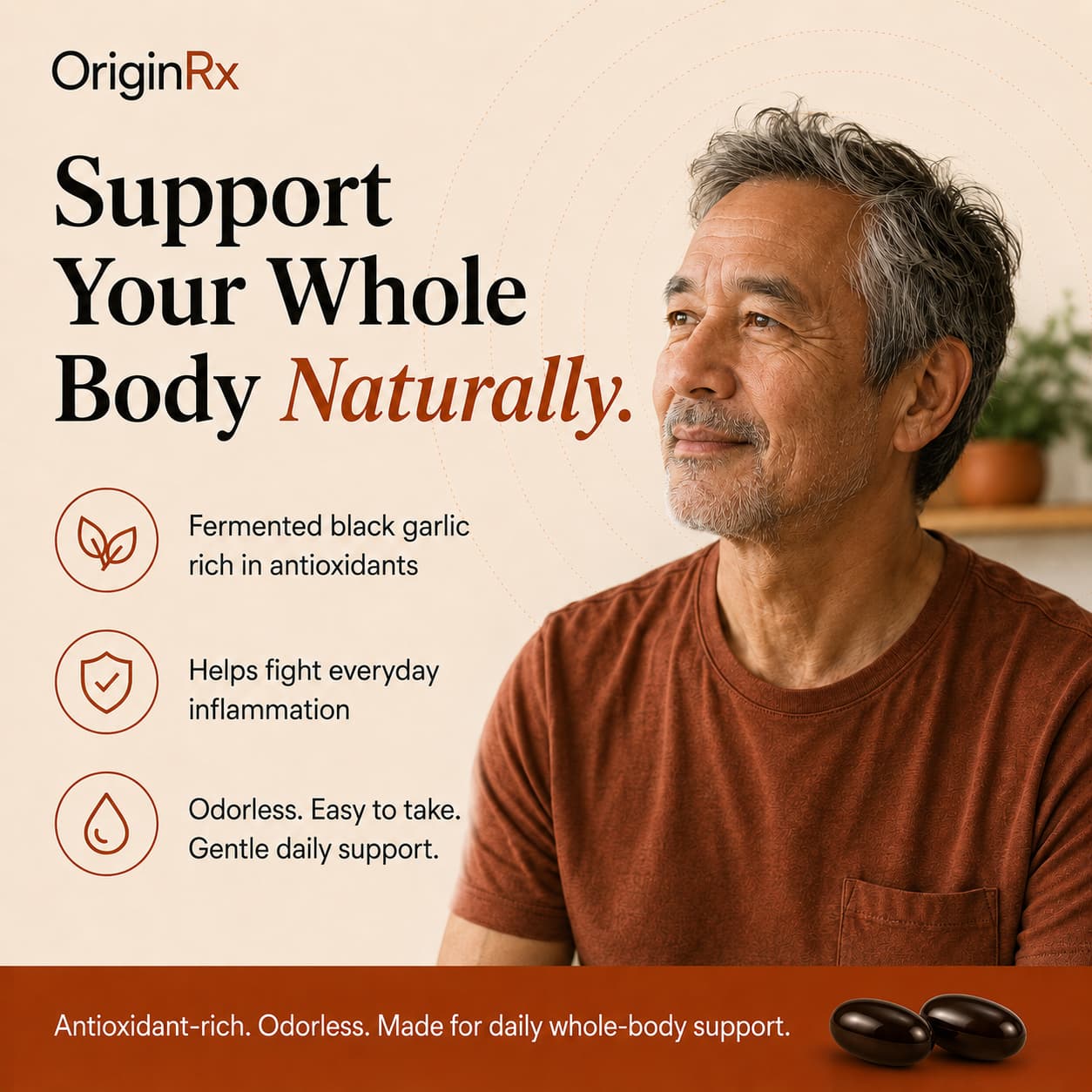OriginRx Fermented Black Garlic Extract