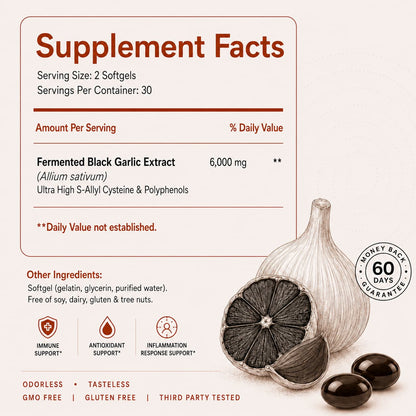 OriginRx Fermented Black Garlic Extract