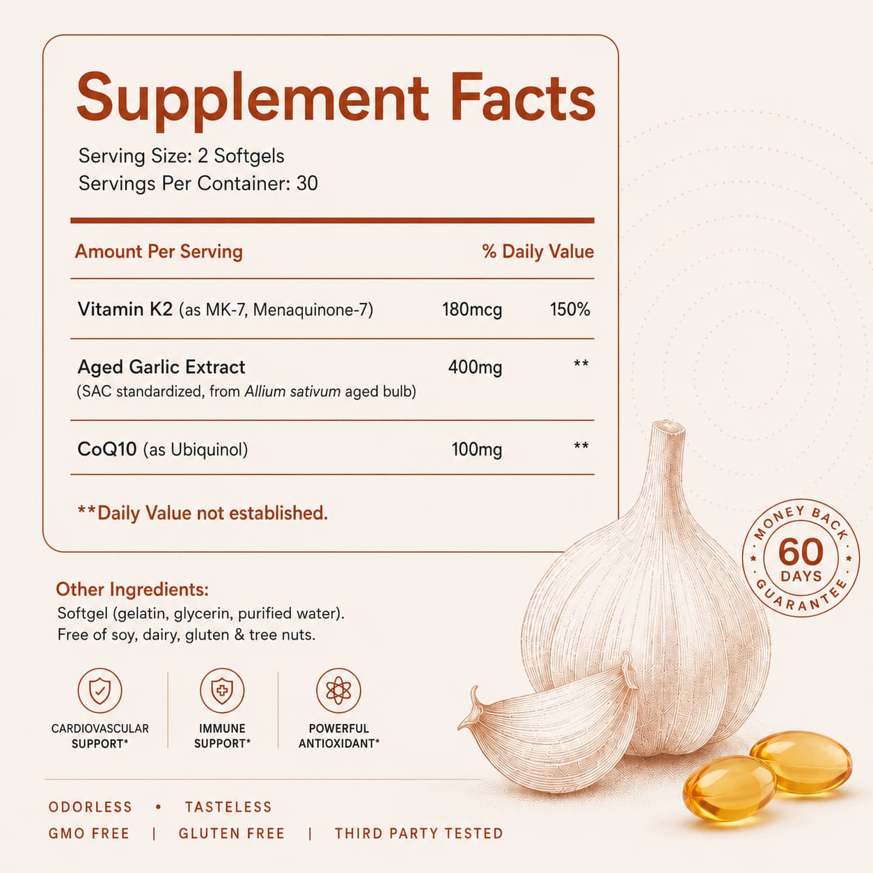 OriginRx Aged Garlic Extract