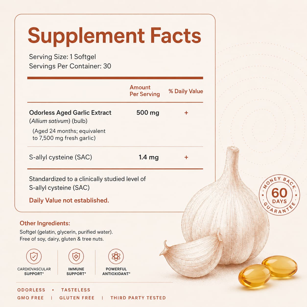 OriginRx Aged Garlic Extract